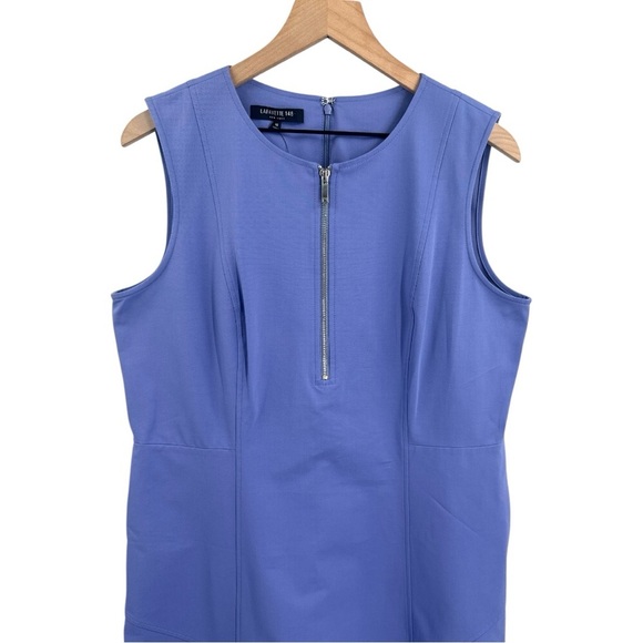 Lafayette 148 New York Audren Sleeveless Zip-Front Shift Dress Work Size 12 NWT - Picture 4 of 9